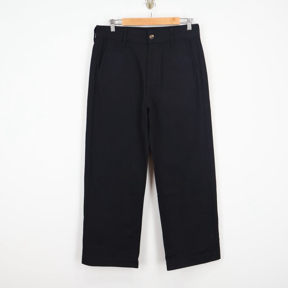 American Giant Wide Leg Pants in Black
